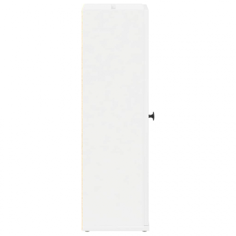 Badezimmerschrank mit Rollenhalter Weiß 20,5x22x72 cm