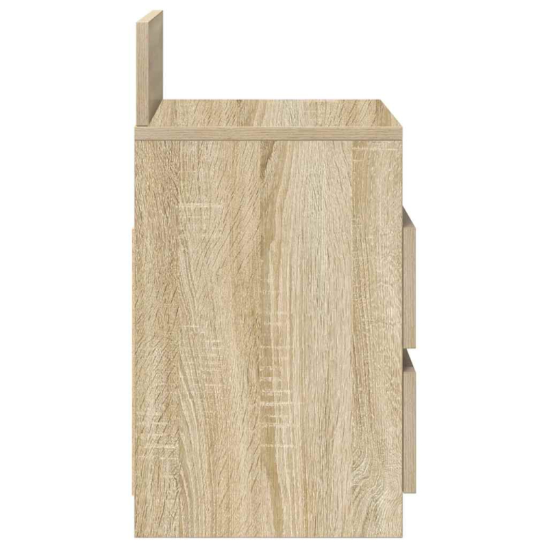 Nachttisch mit 2 Schubladen Sonoma-Eiche 40x33x60 cm