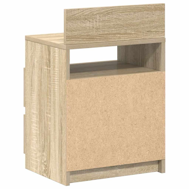 Nachttisch mit 2 Schubladen Sonoma-Eiche 40x33x60 cm