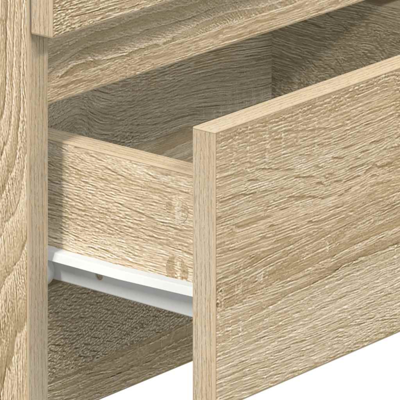 Nachttische 2 Stk. mit 2 Schubladen Sonoma-Eiche 40x33x60 cm