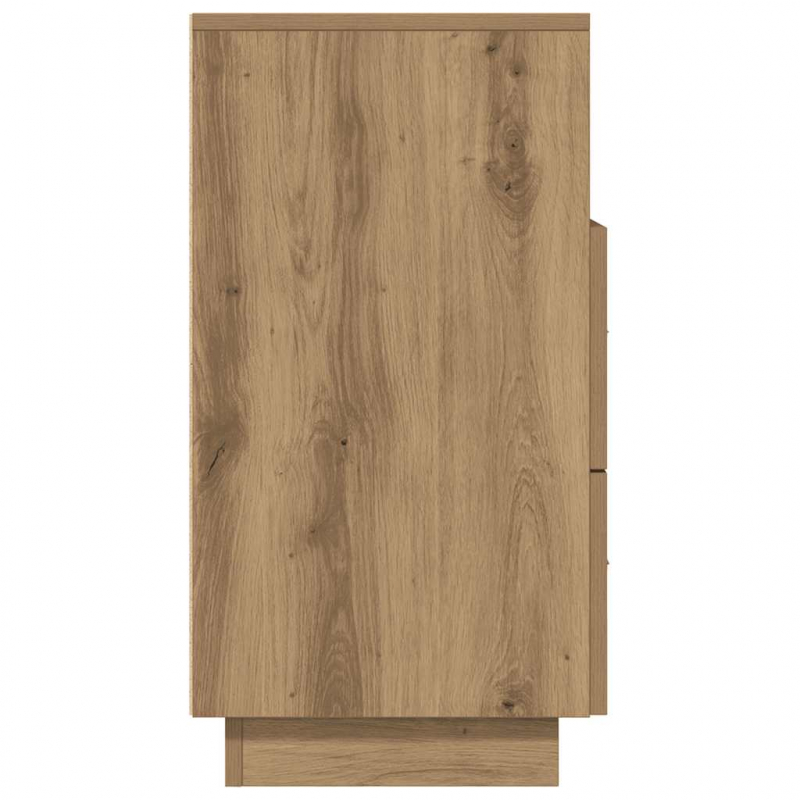 Nachttische 2 Stk. mit 2 Schubladen Artisan-Eiche 36x36x68 cm