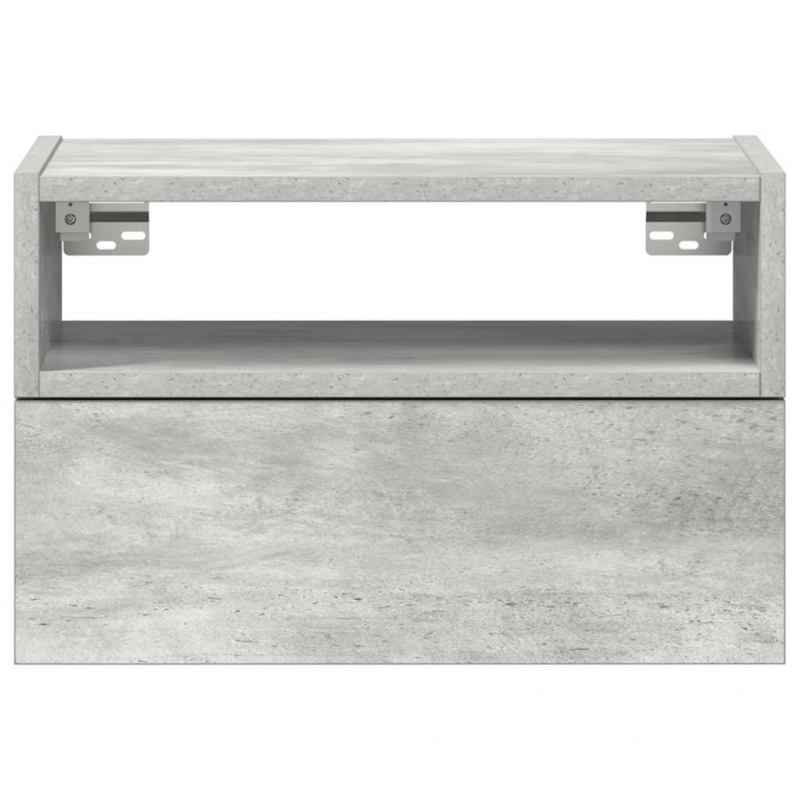 Wand-Nachttische 2 Stk. Betongrau 45x26x28,5 cm