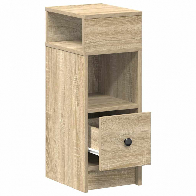 Nachttisch mit Schublade Sonoma-Eiche 25x31x66 cm