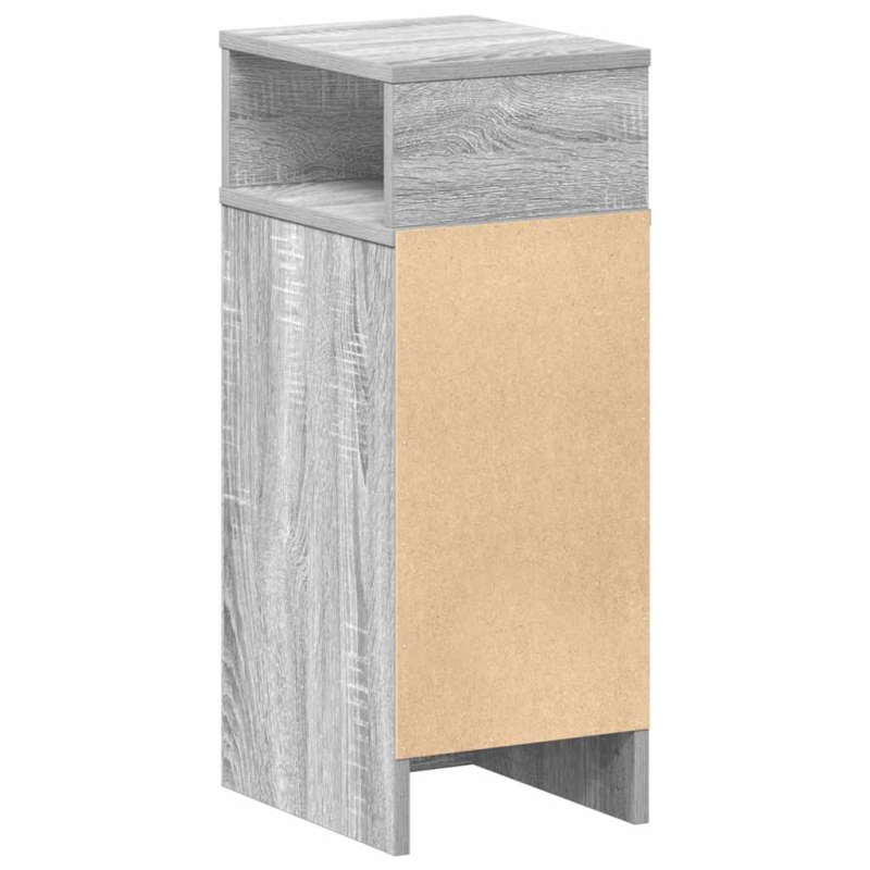 Nachttisch mit Schublade Grau Sonoma 25x31x66 cm