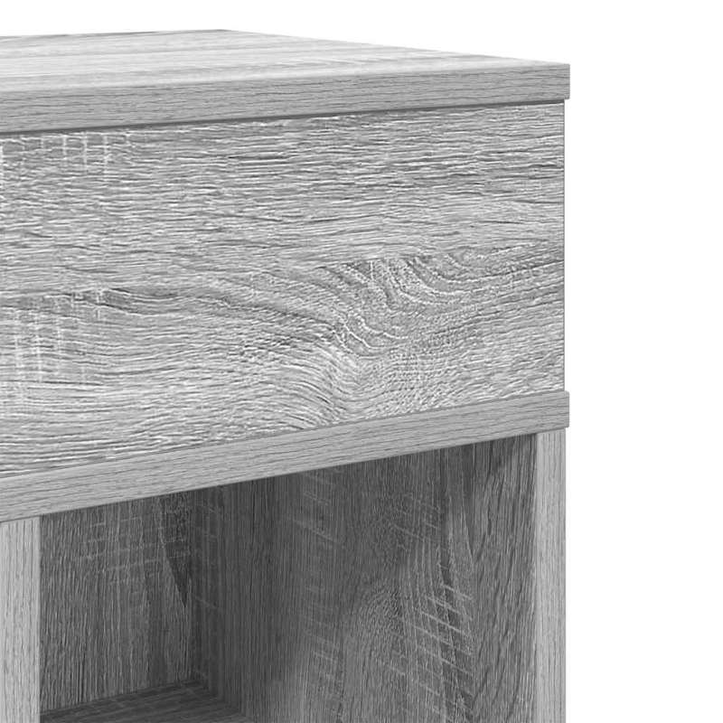 Nachttisch mit Schublade Grau Sonoma 25x31x66 cm