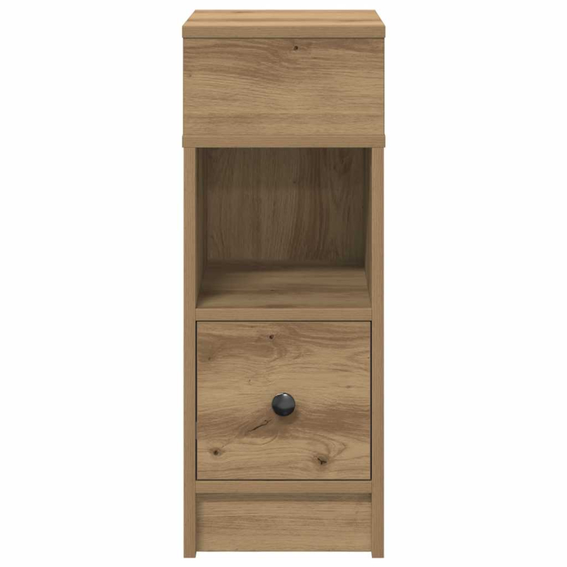 Nachttisch mit Schublade Artisan-Eiche 25x31x66 cm