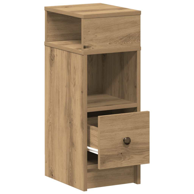 Nachttisch mit Schublade Artisan-Eiche 25x31x66 cm