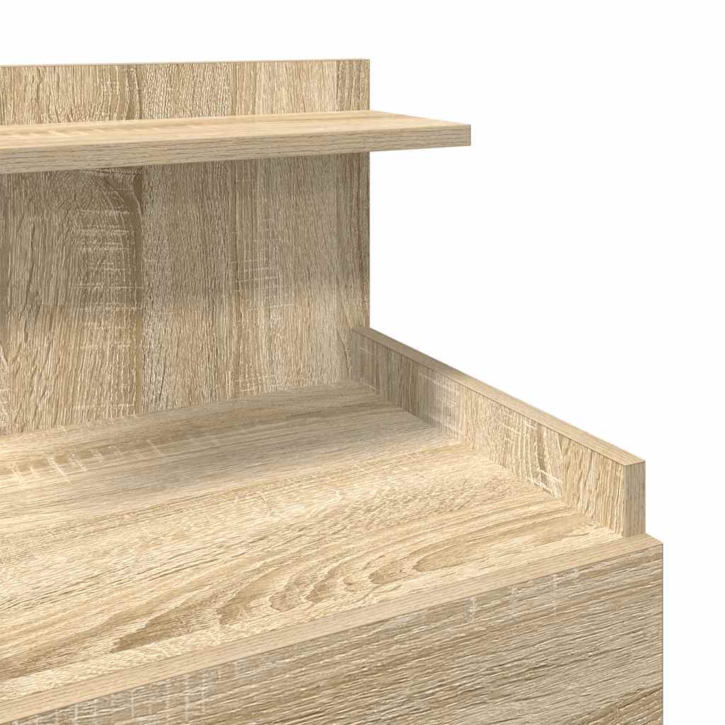 Nachttisch mit 2 Schubladen Sonoma-Eiche 40x36,5x62 cm
