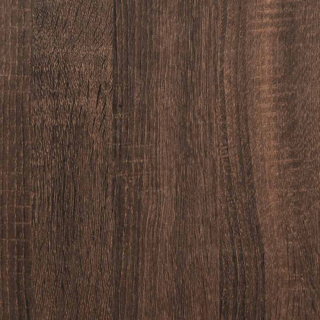 Nachttisch mit 2 Schubladen Braun Eiche 40x36,5x62 cm