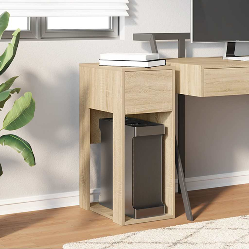 Computerschrank mit Schublade Sonoma-Eiche 30x44x74 cm