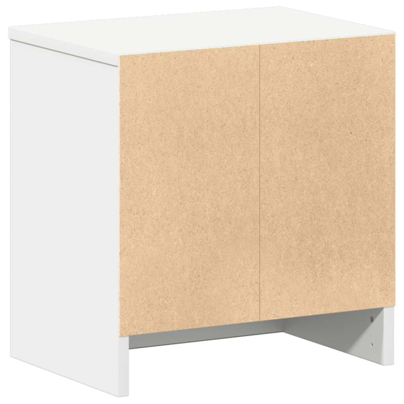 Nachttische 2 Stk. mit Schublade Weiß 39x28x41 cm