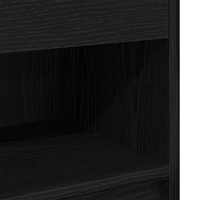 Nachttisch mit Schublade Schwarz 39x28x41 cm