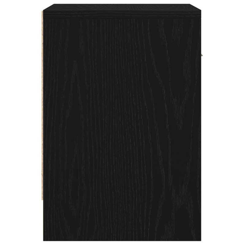 Nachttische 2 Stk. mit Schublade Schwarz 39x28x41 cm