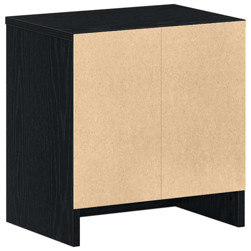 Nachttische 2 Stk. mit Schublade Schwarz 39x28x41 cm