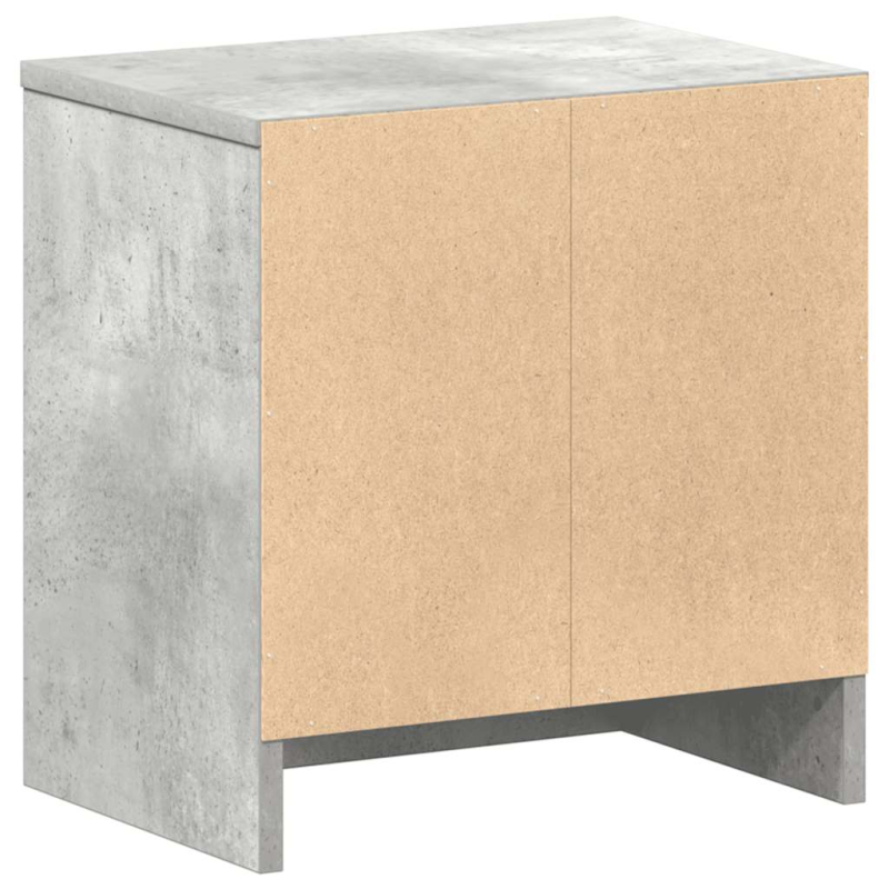 Nachttisch mit Schublade Betongrau 39x28x41 cm