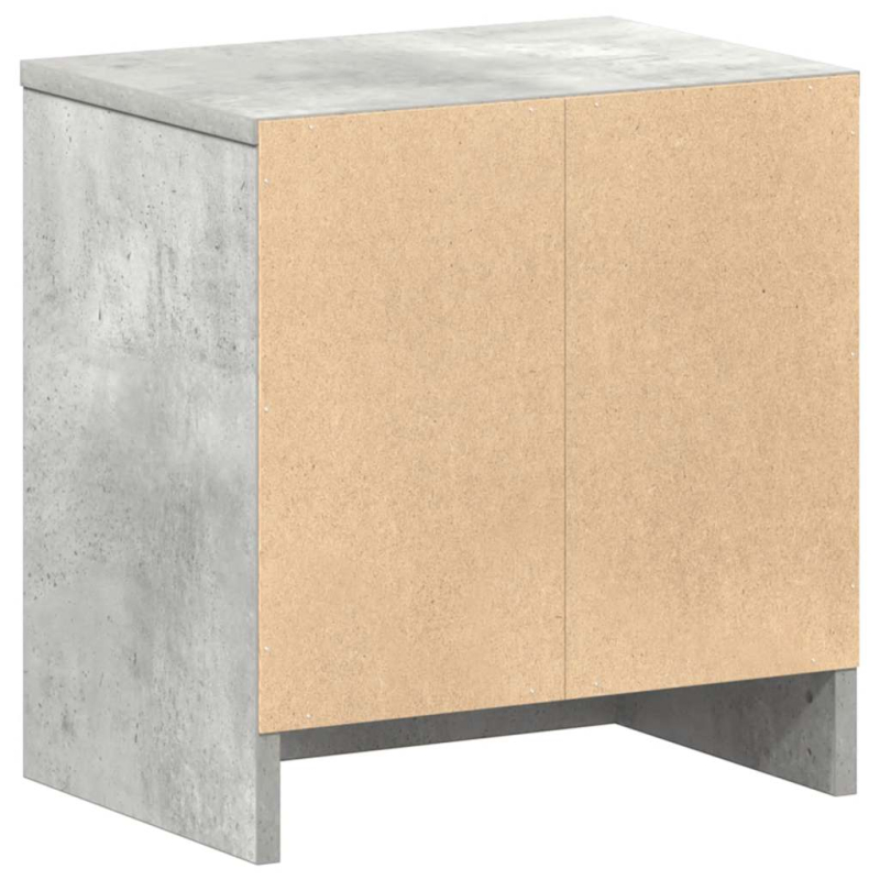 Nachttische 2 Stk. mit Schublade Betongrau 39x28x41 cm