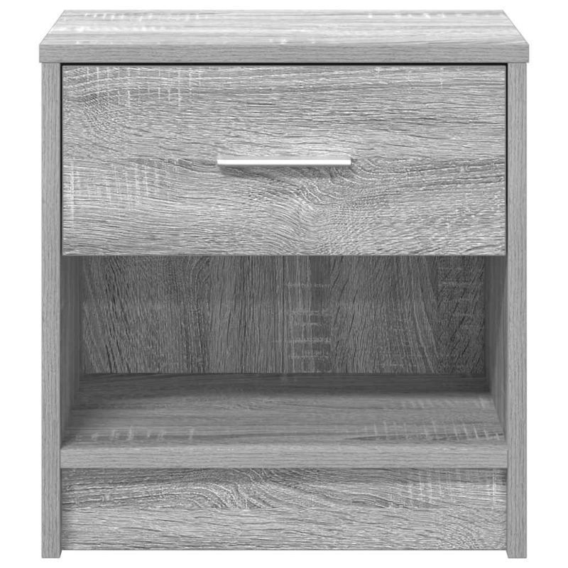 Nachttisch mit Schublade Grau Sonoma 39x28x41 cm