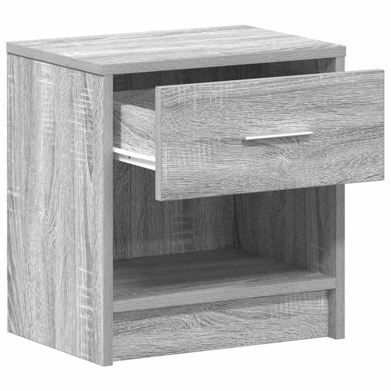 Nachttisch mit Schublade Grau Sonoma 39x28x41 cm