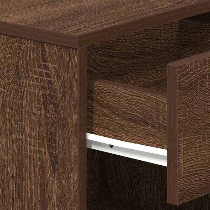 Nachttische 2 Stk. mit Schublade Eichen-Optik 39x28x41 cm