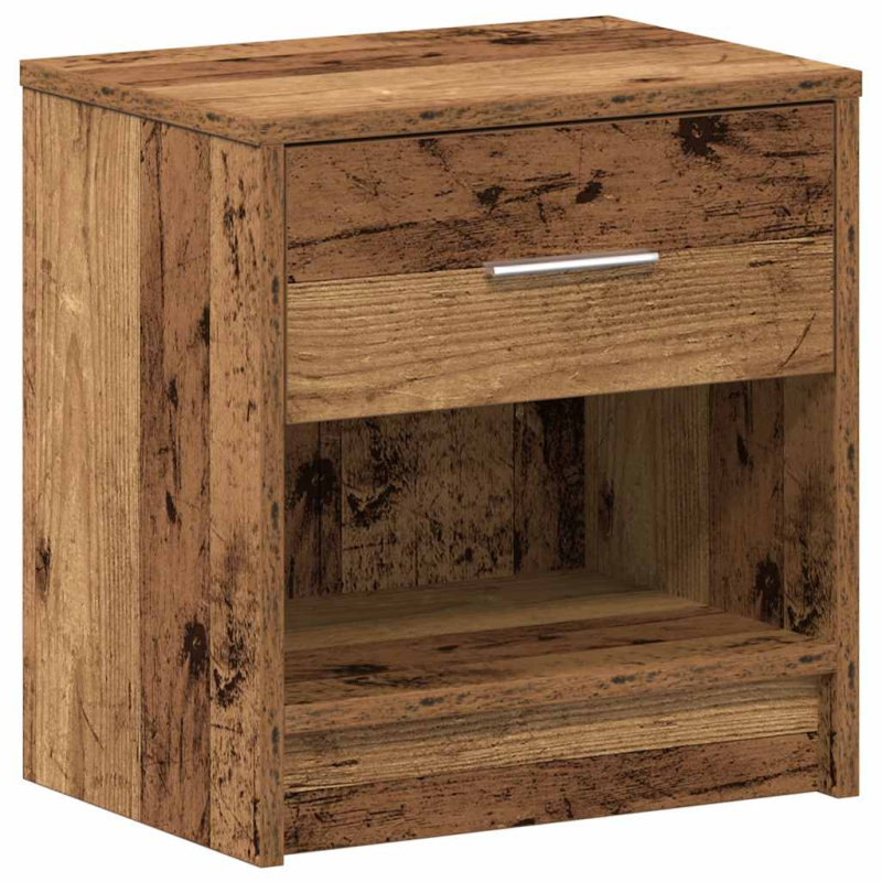 Nachttisch mit Schublade Altholz-Optik 39x28x41 cm