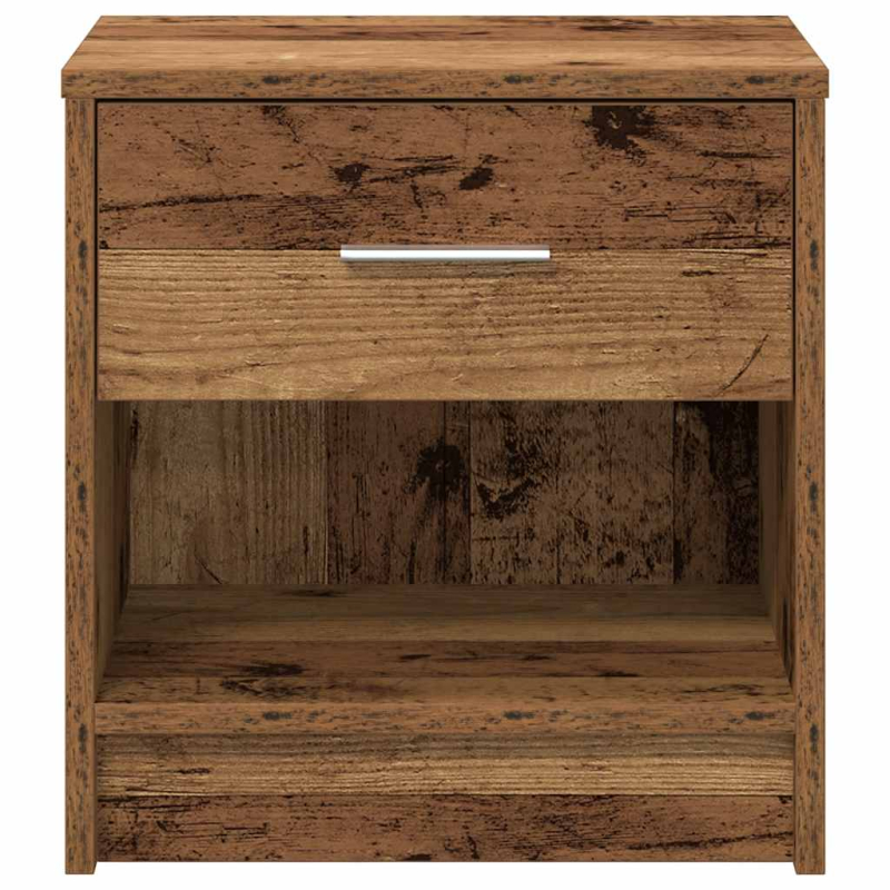 Nachttisch mit Schublade Altholz-Optik 39x28x41 cm