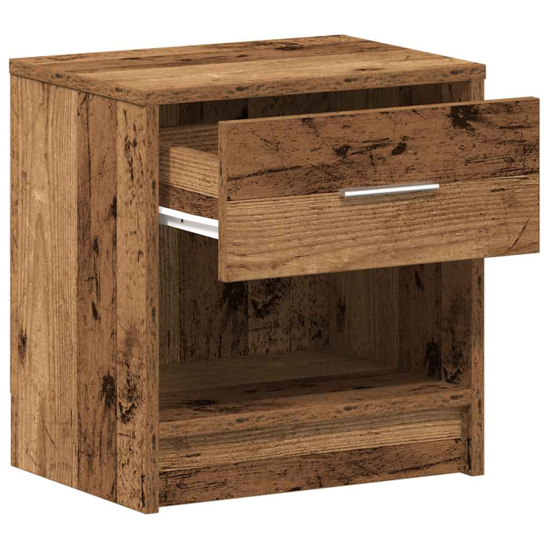 Nachttisch mit Schublade Altholz-Optik 39x28x41 cm