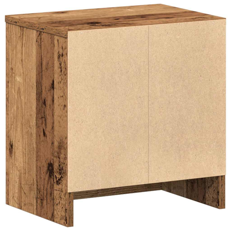 Nachttische 2 Stk. mit Schublade Altholz-Optik 39x28x41 cm