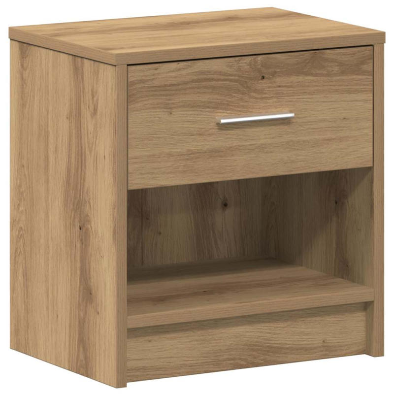 Nachttische 2 Stk. mit Schublade Artisan-Eiche 39x28x41 cm