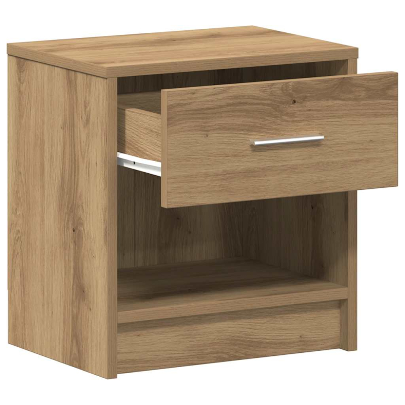 Nachttische 2 Stk. mit Schublade Artisan-Eiche 39x28x41 cm