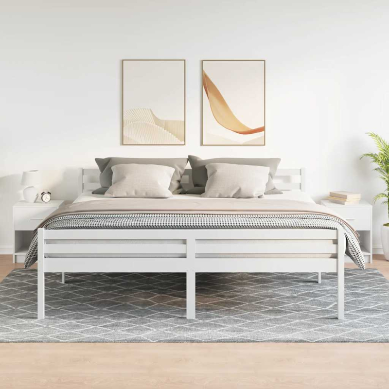 Nachttische 2 Stk. mit Schublade Weiß 40x34x50 cm