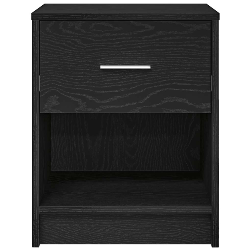 Nachttisch mit Schublade Schwarz 40x34x50 cm
