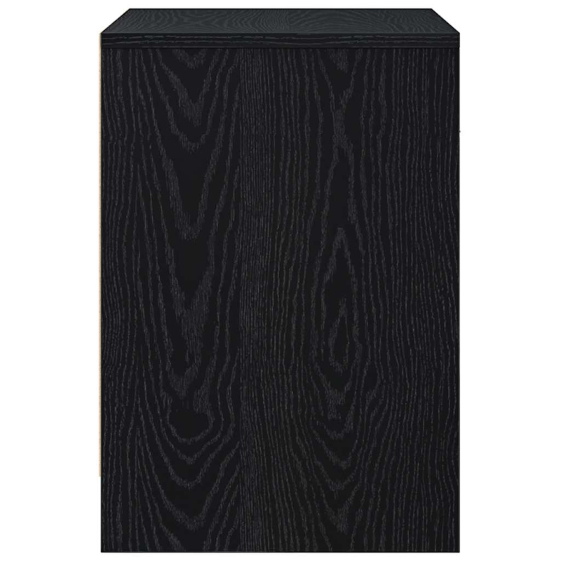 Nachttisch mit Schublade Schwarz 40x34x50 cm