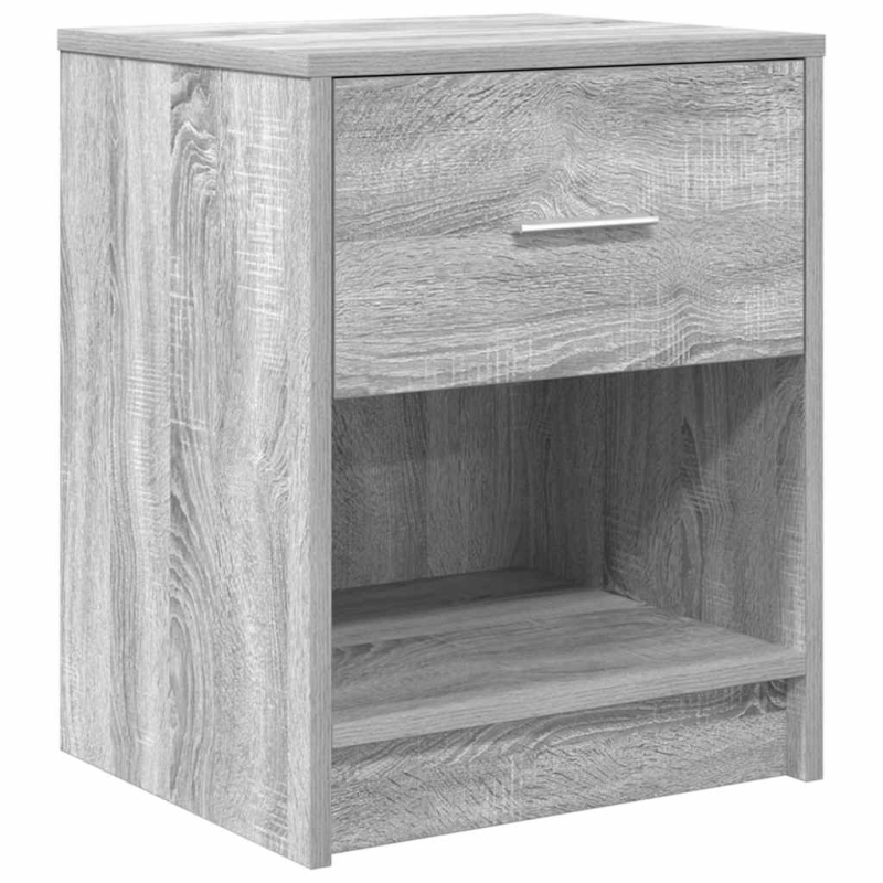 Nachttisch mit Schublade Grau Sonoma 40x34x50 cm