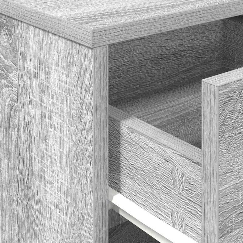 Nachttisch mit Schublade Grau Sonoma 40x34x50 cm