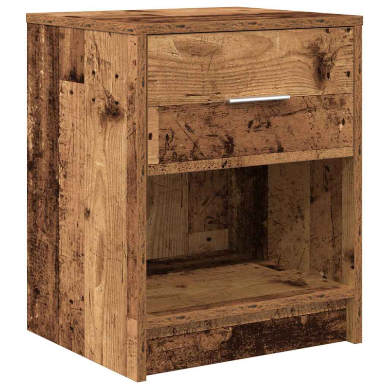 Nachttisch mit Schublade Altholz-Optik 40x34x50 cm
