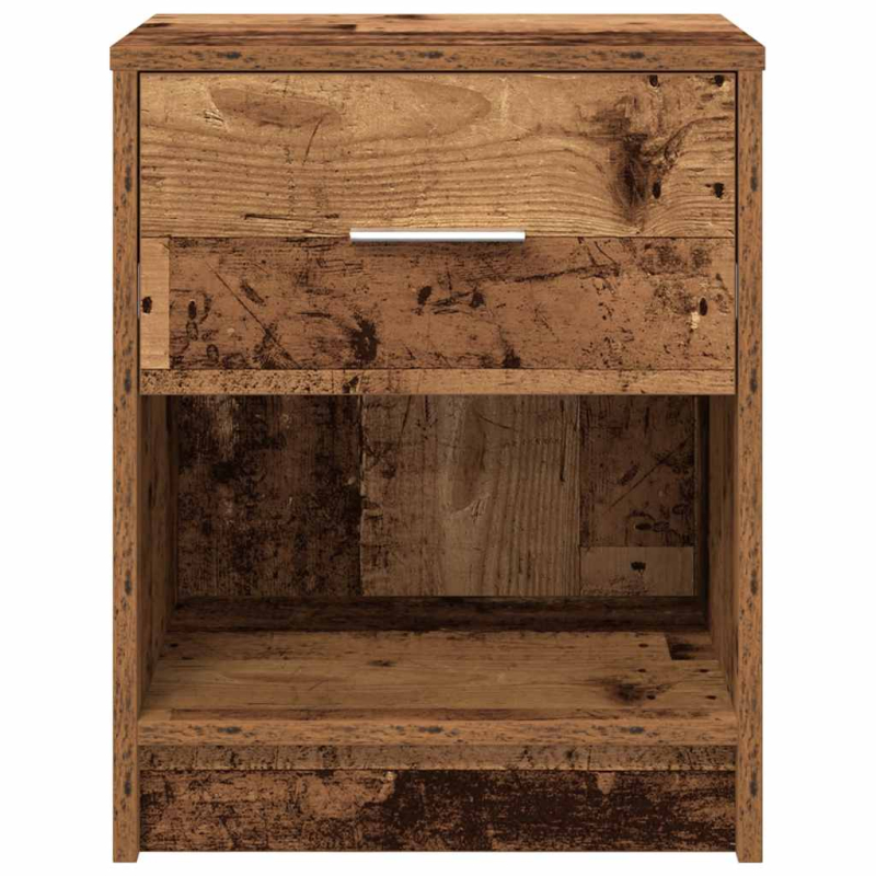 Nachttisch mit Schublade Altholz-Optik 40x34x50 cm