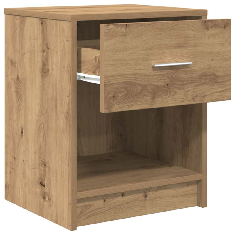 Nachttische 2 Stk. mit Schublade Artisan-Eiche 40x34x50 cm