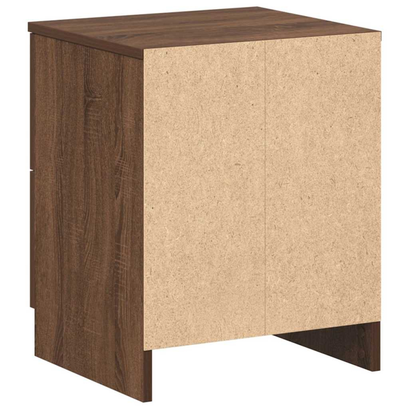 Nachttisch mit 2 Schubladen Eichen-Optik 40x36x50 cm