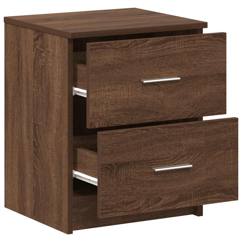 Nachttische 2 Stk. mit 2 Schubladen Eichen-Optik 40x36x50 cm
