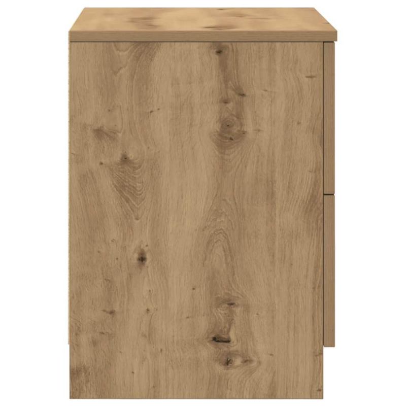 Nachttisch mit 2 Schubladen Artisan-Eiche 40x36x50 cm