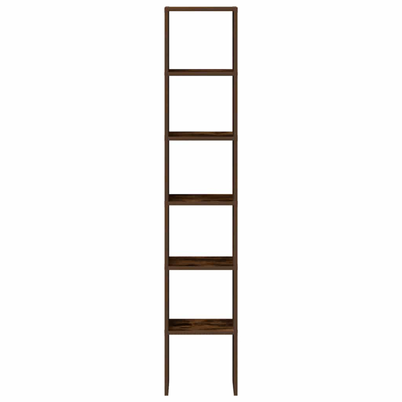 Bücherregale 2 Stk. Stapelbar Räuchereiche 30x30x80 cm