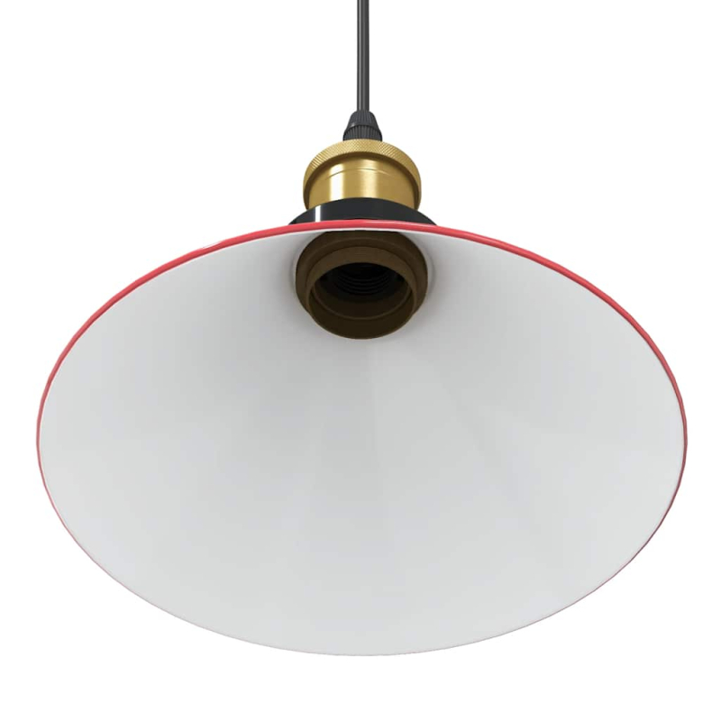 Pendelleuchte Höhenverstellbar E27 Rot Glänzend Ø 22 cm Metall