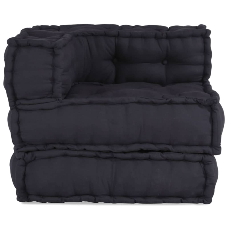 Pouf Modular Anthrazit 70x70x54 cm Stoff