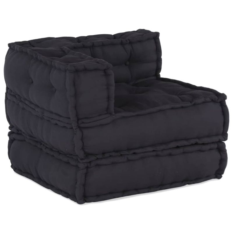 Pouf Modular Anthrazit 70x70x54 cm Stoff