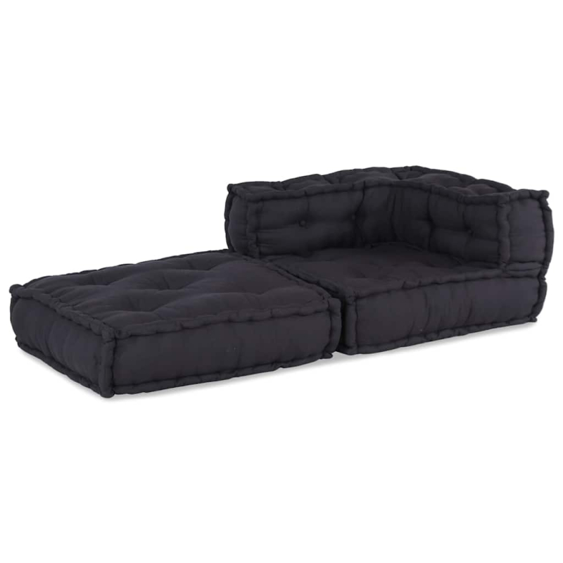 Pouf Modular Anthrazit 70x70x54 cm Stoff