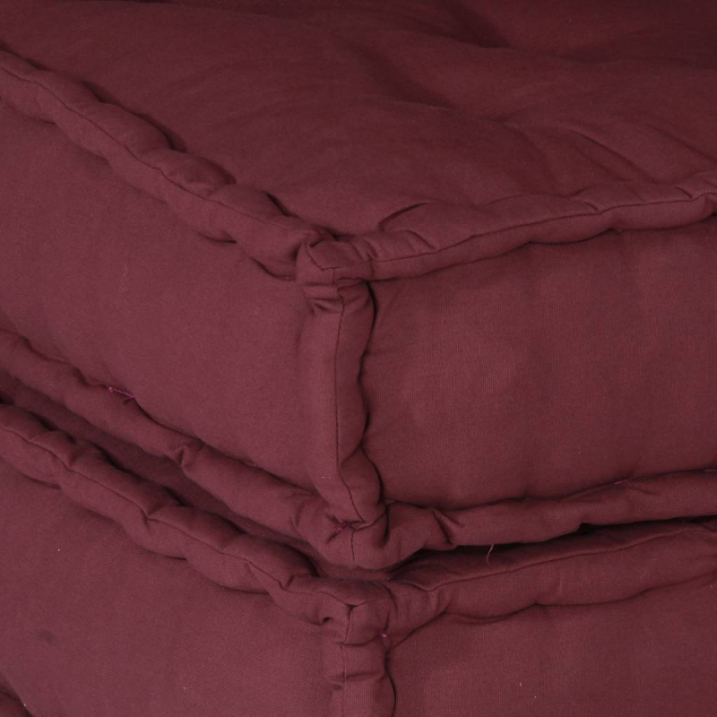 Pouf Modular Kastanienbraun 70x70x54 cm Stoff