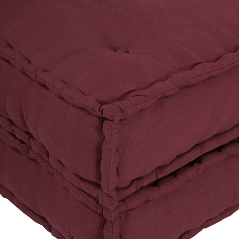Pouf Modular Kastanienbraun 70x70x36 cm Stoff