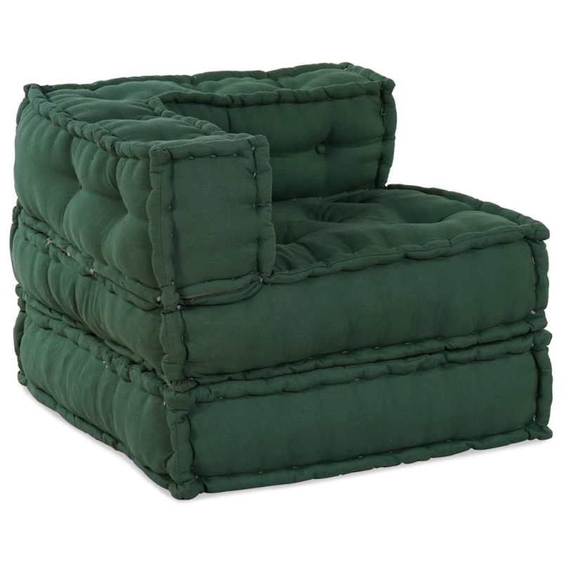 Pouf Modular Grün 70x70x54 cm Stoff