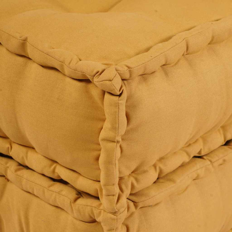 Pouf Modular Gelb 70x70x54 cm Stoff