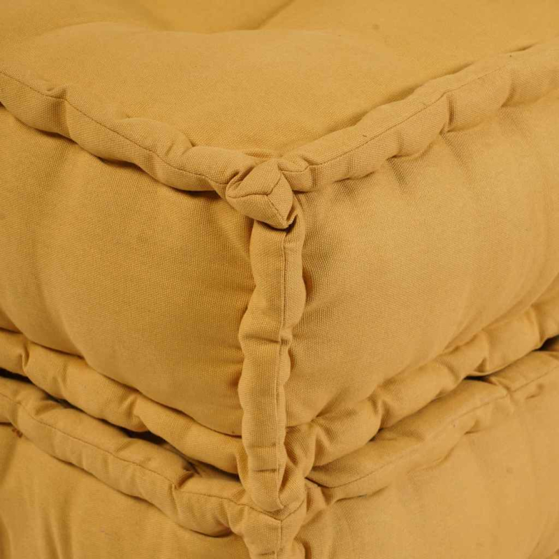Pouf Modular Gelb 70x70x54 cm Stoff